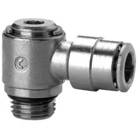 6622 8-1/4, 90° nástrčné spojky kovové s vnějším závitem do 16 bar