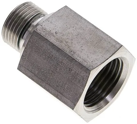 RI 3/8 X 1/2 ED ES, Hydraulický závitové redukce s válcovým vnitřním a vnějším závitem, do 630 bar