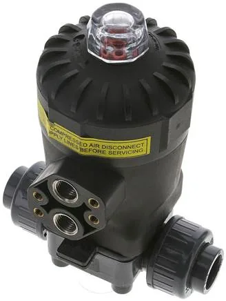 PVCMVE 20 EPDM, Membránový ventil PVC (NC) PVC / EPDM, 20 mm Mufna k vlepení
