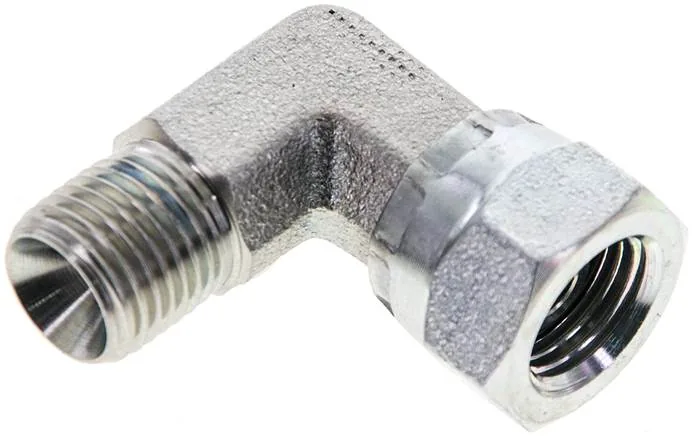 WE 14 HD, Úhlové šroubení 90° se závitem G (60° univerzální těsnicí kužel, vnitřní/vnější), do 475 bar