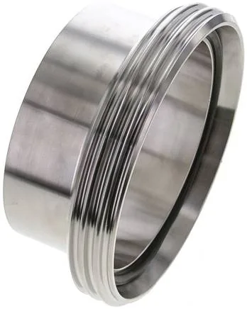 DNMA 40100 ESAS, Hrdla pro přivaření se závitem (mlékárenský závit), DIN 11851 / analogicky DIN 11851