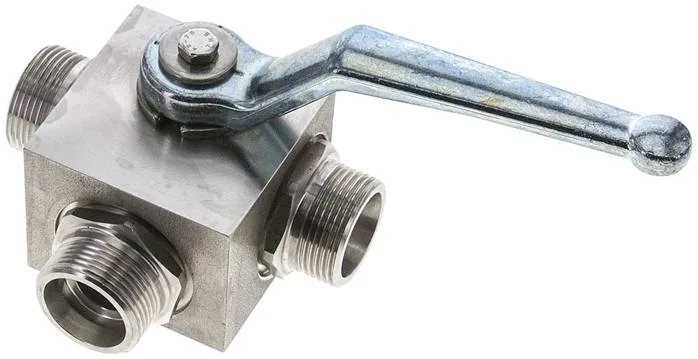 KH 3/18 L T HD ES, ES vysokotlaký 3cestný kulový kohout, Otvor T, 18 L (M26x1,5), 0 až 315 bar