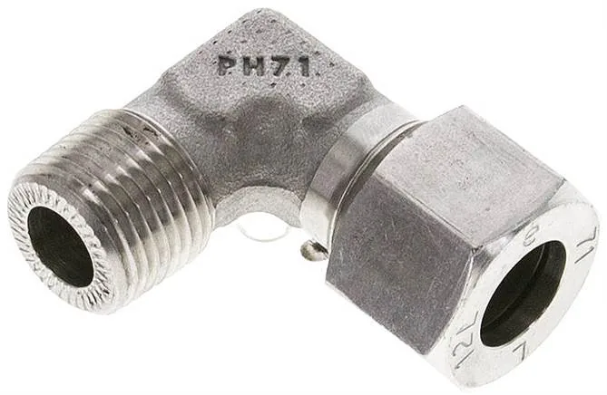 WE 12 LR ES NPT, Zásuvné šroubení L, závit NPT