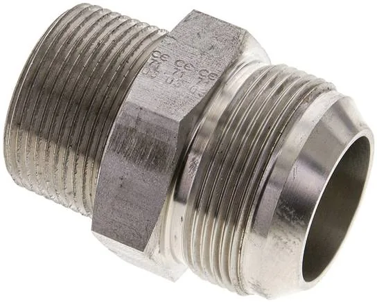 DN 114 NPT-17/8 ES, Dvojitá vsuvka se závitem NPT/závitem JIC (vnější), do 310 barr