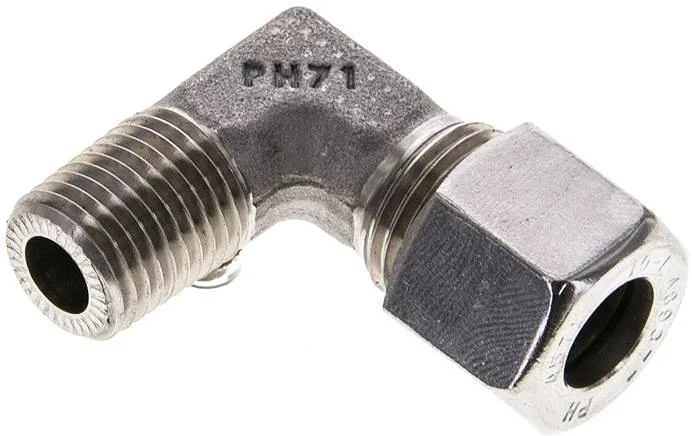 WE 10 LR ES NPT, Zásuvné šroubení L, závit NPT