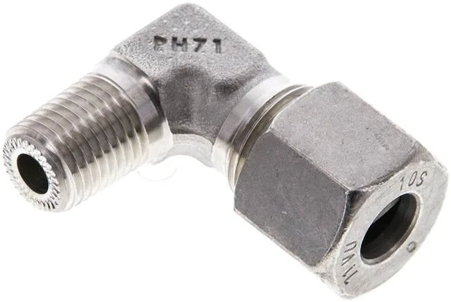 WE 10 SR 1/4 ES NPT, Zásuvné šroubení L, závit NPT