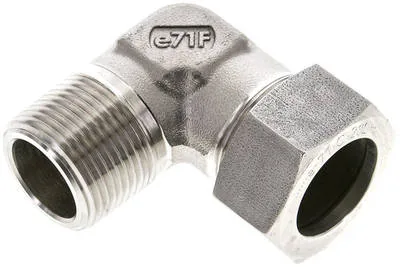 WE 28 LR ES NPT, Zásuvné šroubení L, závit NPT
