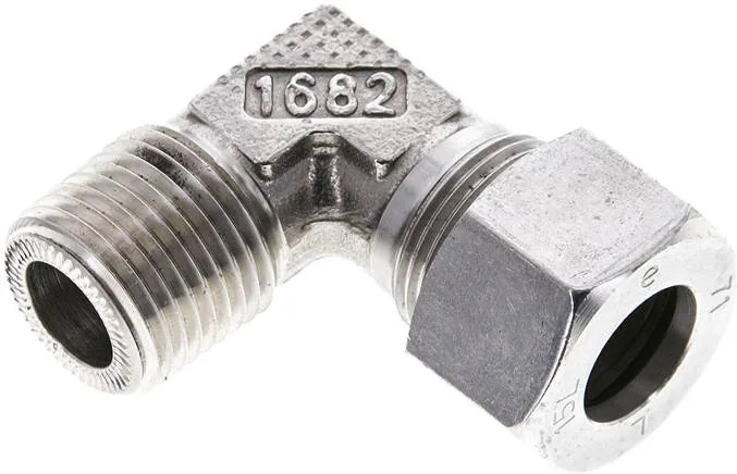 WE 15 LR ES NPT, Zásuvné šroubení L, závit NPT