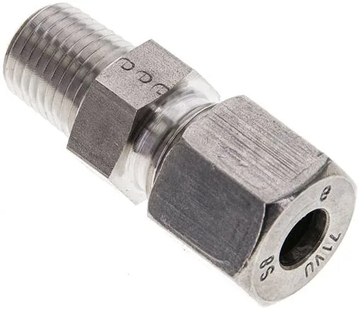 GE 8 SR ES NPT, Přímá šroubení k zašroubování, závit NPT