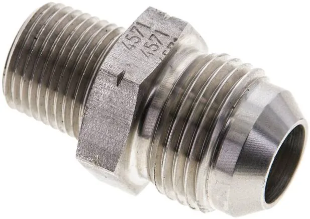 DN 38 NPT-7/8 ES, Dvojitá vsuvka se závitem NPT/závitem JIC (vnější), do 310 barr