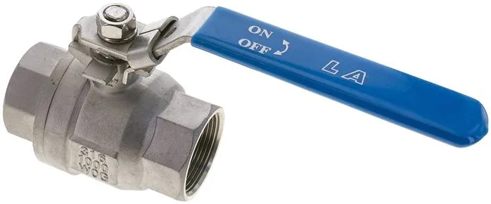 KH 112 K ES, Kulový kohout z nerezové oceli, lehký, G 1-1/2", 0 až 63 bar