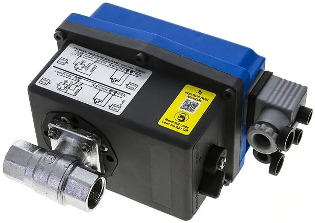 KH 12 ELS 230, Elektrický kulový kohout mosazný, G 1/2", 85 až 240 V (AC/DC) (sanitární zařízení)