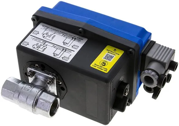 KH 12 ELS 24, Elektrický kulový kohout mosazný, G 1/2", 24 V (AC/DC) (sanitární zařízení)