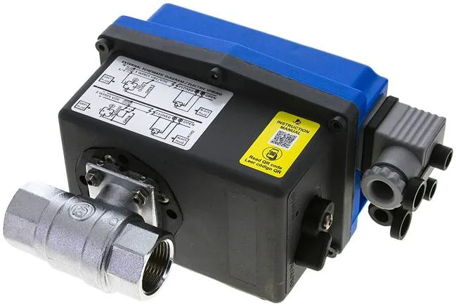 KH 34 ELS 24, Elektrický kulový kohout mosazný, G 3/4", 24 V (AC/DC) (sanitární zařízení)