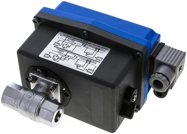 KH 14 ELS 24, Elektrický kulový kohout mosazný, G 1/4", 24 V (AC/DC) (sanitární zařízení)