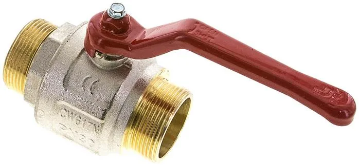 KH 112 AA, Mosazný kulový kohout, G 1-1/2" (vnější závit), -0,9 až 30 bar