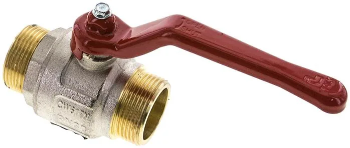 KH 114 AA, Mosazný kulový kohout, G 1-1/4" (vnější závit), -0,9 až 30 bar