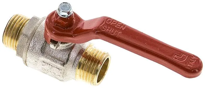 KH 12 AA, Mosazný kulový kohout, G 1/2" (vnější závit), -0,9 až 50 bar