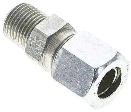 GE 8 LLR NPT, Rovná šroubení se šrouby, závit NPT