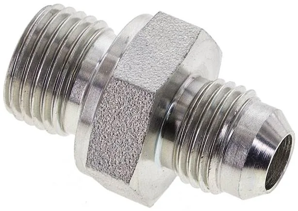 DN M16-9/16, Dvojitá vsuvka s metrickým závitem/závitem JIC (vnější), do 310 bar