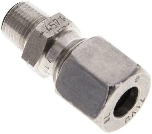 GE 8 LR 1/8 ES NPT, Přímá šroubení k zašroubování, závit NPT