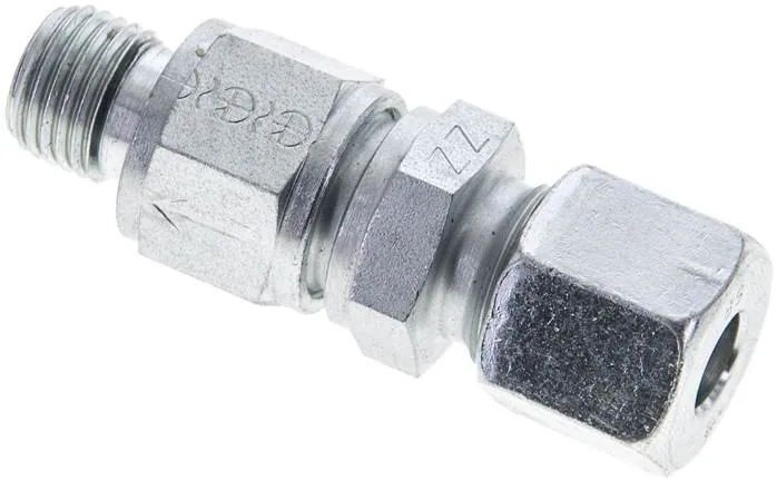 RHZ 8 SR, Hydraulický zpětný ventil 8 S (M16x1,5)-G 1/4", Ocel pozinkovaná