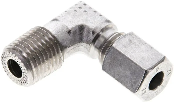 WE 6 LR 1/4 ES NPT, Zásuvné šroubení L, závit NPT