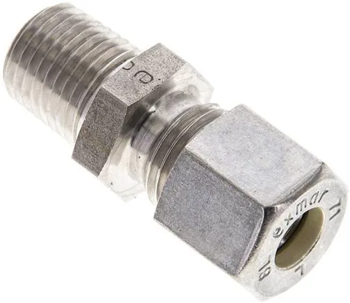 GE 8 LR NC NPT, Přímá šroubení k zašroubování, závit NPT