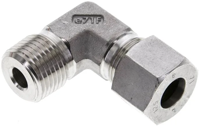 WE 12 SR 1/2 ES NPT, Zásuvné šroubení L, závit NPT