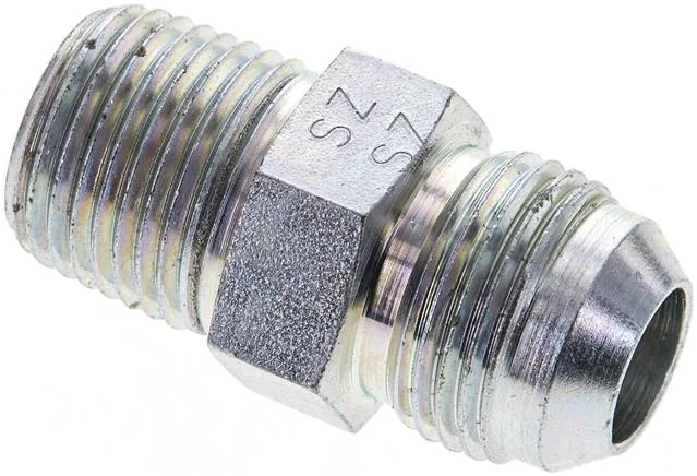 DN 12 NPT-7/8, Dvojitá vsuvka se závitem NPT/závitem JIC (vnější), do 310 barr