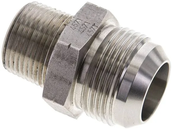 DN 34 NPT-15/16 ES, Dvojitá vsuvka se závitem NPT/závitem JIC (vnější), do 310 barr