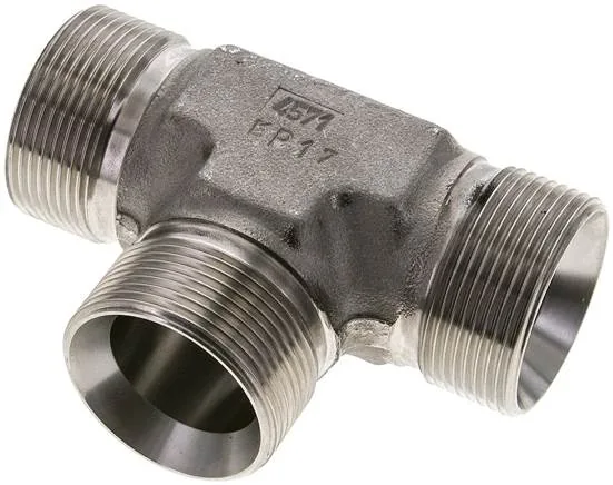 TA 112 HD ES, Kusy T se závitem G (60° univerzální těsnicí kužel, vnější, do 475 bar
