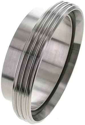 DNMA 50125 ESAS, Hrdla pro přivaření se závitem (mlékárenský závit), DIN 11851 / analogicky DIN 11851