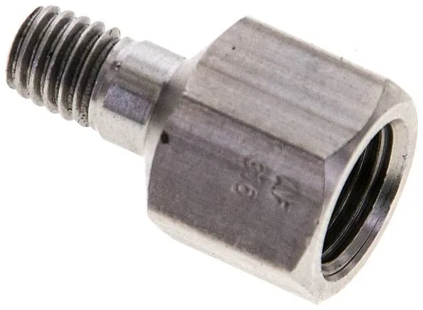 SNRN M6X1-18 ES, Prodloužení závitu a adaptér na maznice, PN 100