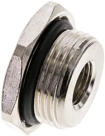 RN 3414 MSV ED, Redukční vsuvka s válcovým vnějším a vnitřním závitem - elastomerové těsnění, PN 20