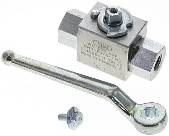 KH 14 HD-GK, Vysokotlaký kulový kohout, ocel, G 1/4", 0 až 500 bar