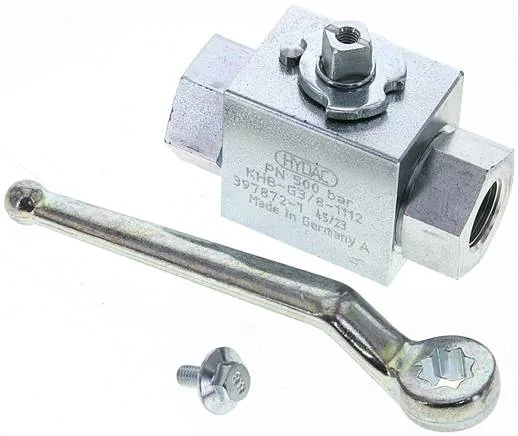KH 38 HD-GK, Vysokotlaký kulový kohout, ocel, G 3/8", 0 až 500 bar