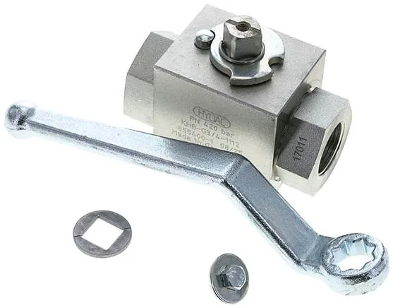 KH 34 HD-GK, Vysokotlaký kulový kohout, ocel, G 3/4", 0 až 420 bar