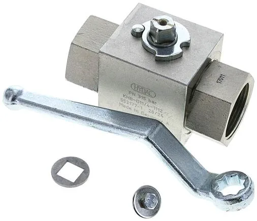 KH 114 HD-GK, Vysokotlaký kulový kohout, ocel, G 1-1/4", 0 až 315 bar