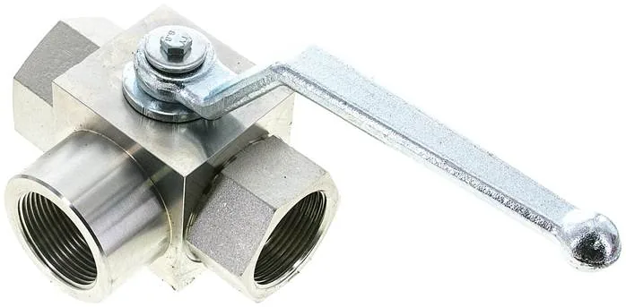KH 3/114 T HD-GK, Vysokotlaký 3cestný kulový kohout, Otvor T, G 1-1/4", 0 až 315 bar