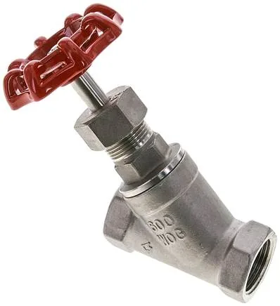 MUA 34 SS ES, Uzavírací ventil se zkoseným sedlem, G 3/4", PN 40, nerezová ocel