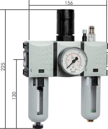 CL 143 F, Jednotky údržby vzduchu 3dílné – konstrukční řada Futura 1, 1750 l/min