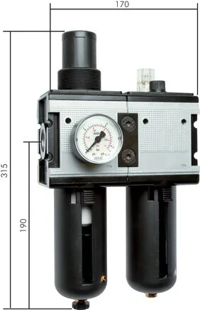 CL 104, Jednotky údržby vzduchu 2dílné – konstrukční řada Multifix 4, 12000 l/min****