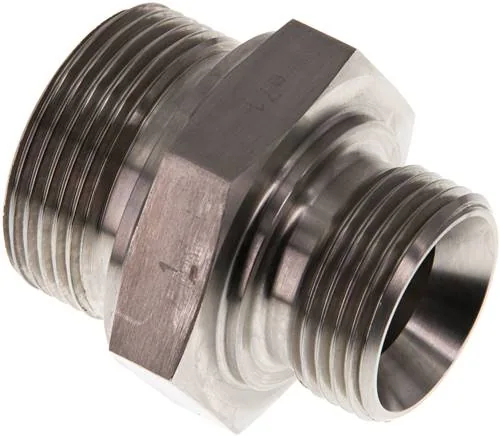 DN 11410 HD ES, Dvojitá vsuvka se závitem G (60° univerzální těsnicí kužel, vnější, do 400 bar