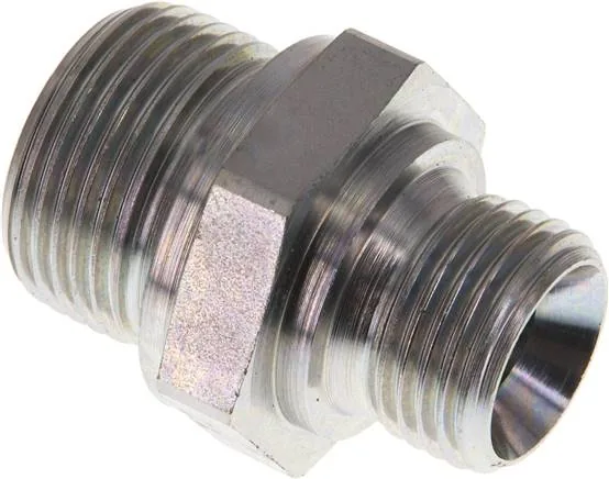 DN 3412 HD, Dvojitá vsuvka se závitem G (60° univerzální těsnicí kužel, vnější, do 400 bar