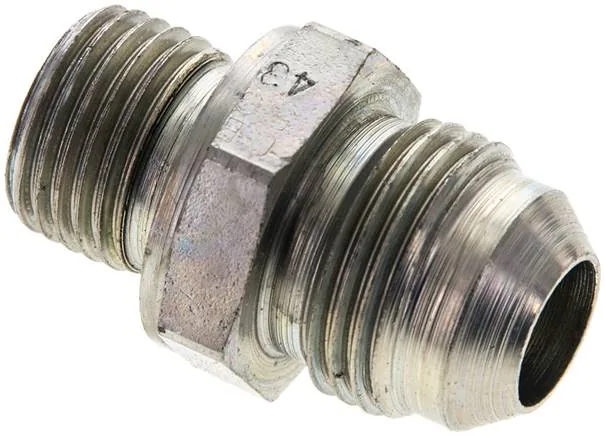 DN M16-3/4, Dvojitá vsuvka s metrickým závitem/závitem JIC (vnější), do 310 bar