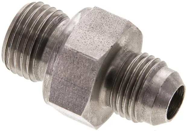 DN M16-9/16 ES, Dvojitá vsuvka s metrickým závitem/závitem JIC (vnější), do 310 bar