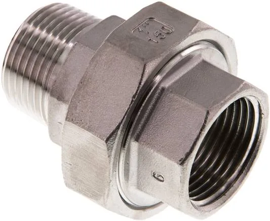 DNT 1010 IA ES-NPT, Šroubení s vnitřním a vnějším závitem - kónické těsnění, do 25 bar