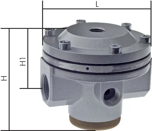 DRI 7640, Tlakové regulátory, dálkově ovládané (posilovač objemu) – Standard, až 50000 l/min