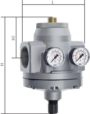 DRP 88, Regulátor tlaku, pilotně řízený - standardní (do 40 barů), do 50 000 l/min